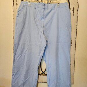 Saint Johns Bay Women`s Baby Blue Capris size 18 Tall